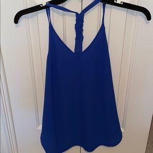 Blue tank top from boutique